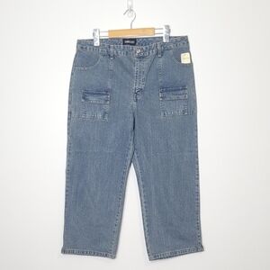 Reitmens NEW Jeans 100% Cotton Pockets Belt Loops Cropped Denim Pants Sz 15 NWT